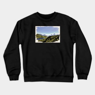 Lake landscape / Maléa is looking for the goblin - children's book WolfArt Crewneck Sweatshirt